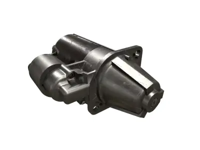Starter Motor Low-poly 3D model