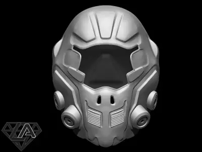 SCI-FI Guardian custom helmet Free 3D print model
