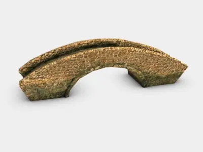 Old stone bridge 3D model