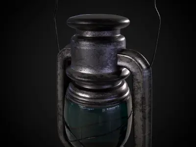 Medieval Lantern 3D model