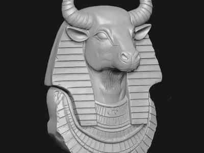 bull sculpture 3D print model