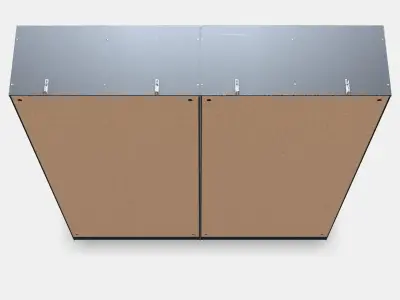 BRIMNES Storage combination w glass doors 3D model