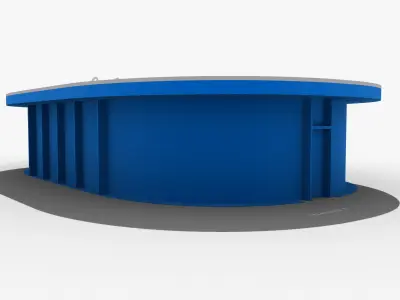 Oval preliv 3D model