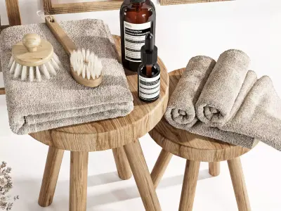 Bathroom Accessories-H51 3D model