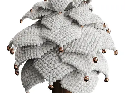 Decorative Fir Low-poly 3D model