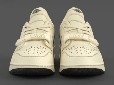Air Jordan Legacy 312 Low Coconut Milk Low-poly 3D model