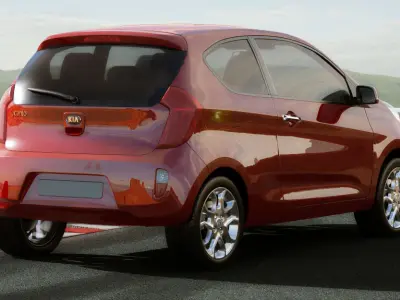 Kia Picanto 2012 3door 3D model