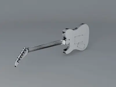 Kramer Classic II Electric Guitar Telecaster Style guitar Free 3D model