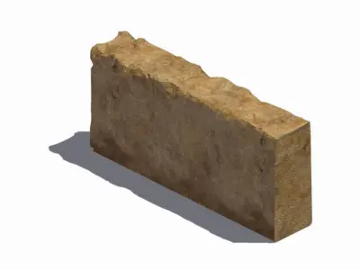 gAME Pei Cheng - Stone Wall 03 3D model