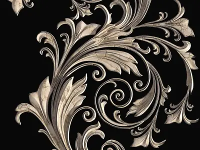 Sahra Ornament 02 3D model