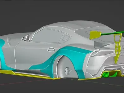 Toyota Supra A90 Prior Design 3D model