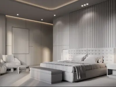 Luxury Italian Bedroom 3D model