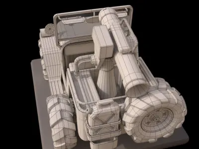 Metal Slug Jeep 3d modeling 3D model