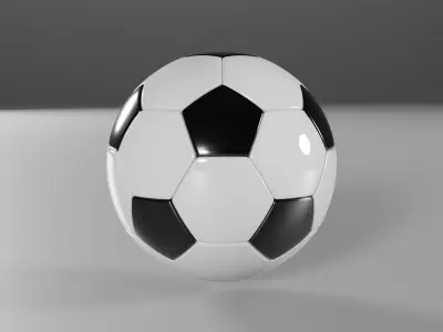 Football Low-poly 3D model Low-poly 3D model