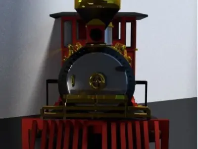 3D model Classic toy train Free 3D model