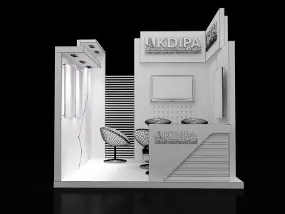 Booth Exhibition Stand a323 3D model