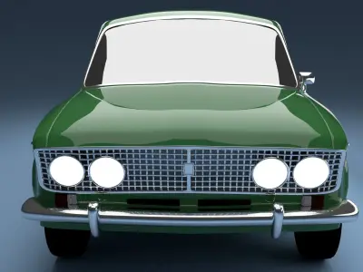 Vaz 2103  Low-poly 3D model