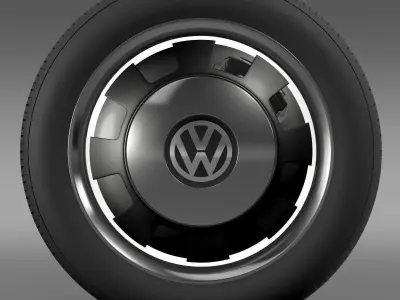 VW Beetle Classic wheel 3D model