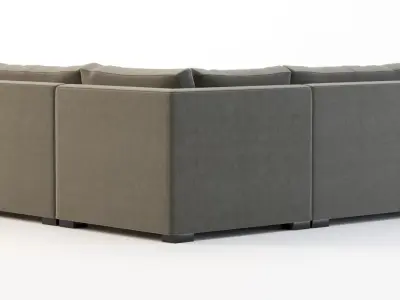 Lebanon Modular Sectional Corner Sofa Darby Home Co 3D model