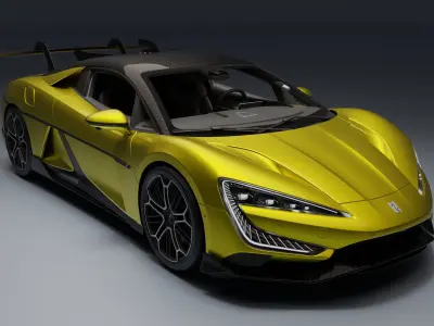 BYD YangWang U9 Low-poly 3D model