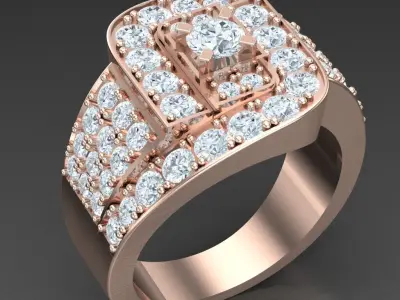 Luxury Men Rings Designs 5MR092 3D print model
