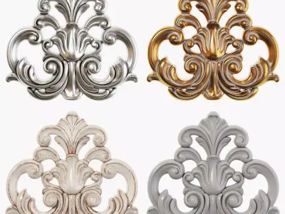 Classic carved 236 3D model