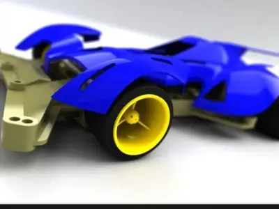 tamiya mini 4wd 3D model