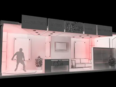 Booth Exhibition Stand a631b 3D model