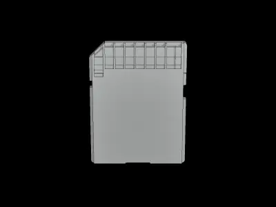 SD card sandisk sdxc extreme pro 128gb Low-poly 3D model