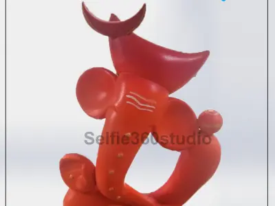 Ganesha Idol 3D Printable model 12 3D print model