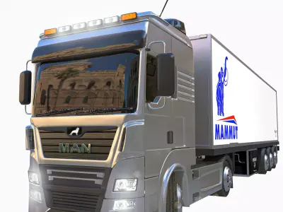 man truck 3D model