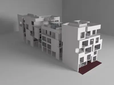 Futuristic building 3D model