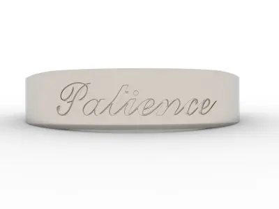 Patience Ring Female Platinum 3D print model