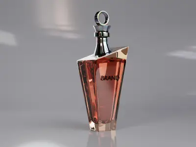 Luxury Perfume Bottle Cosmetic Product Packaging 3D model