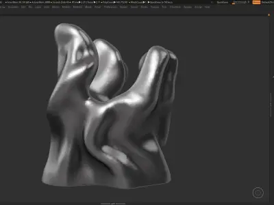 Modern Abstract Decorative sculpture 3d print model 45 3D print model