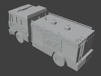Korea Fire Fighter Truck firetruck Free 3D print model