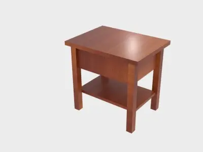  Montego End Table Low-poly 3D model