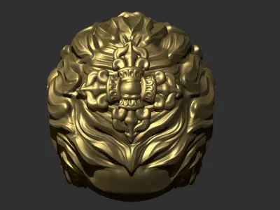 Tibetan Buddha head 3D print model