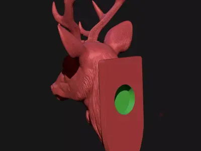deer sculpture 3D print model