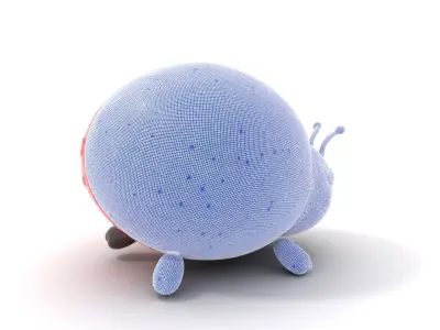 Inflatable Ladybug Red model pack Low-poly 3D model