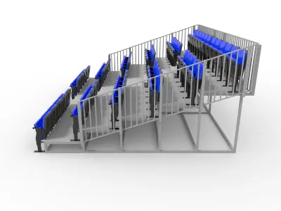 Bleachers 17 3D model