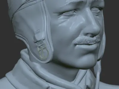 Sir Henry Tim Birkin -  75 mm Scale Model Figure 3D print model