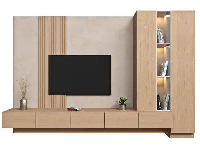 tv wall 6-2 3D model