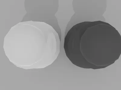 chess pawns Low-poly 3D model