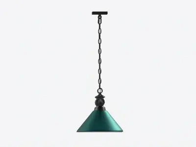 Billiard Hanging 4-light Fixture 3D model