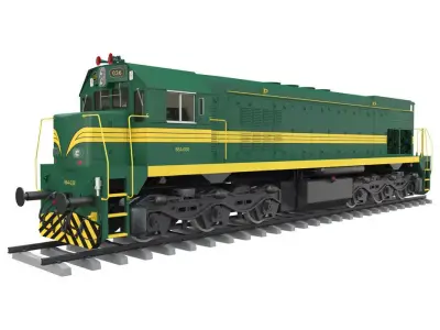 Diesel Electric Locomotive 664-036 3D model