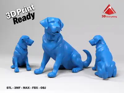 Labrador Dog 3D print model