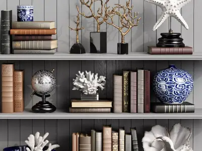 Decor Set 5 starfish 3D model