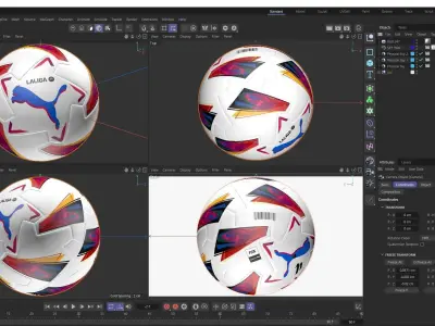 Puma LaLiga Soccer Ball 3D model