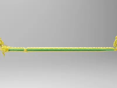 Thai Naga Low Poly Rigged Low-poly 3D model